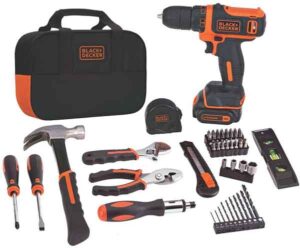 BLACK+DECKER 12V MAX Drill Tool Kit 60-Piece BDCDD12PK