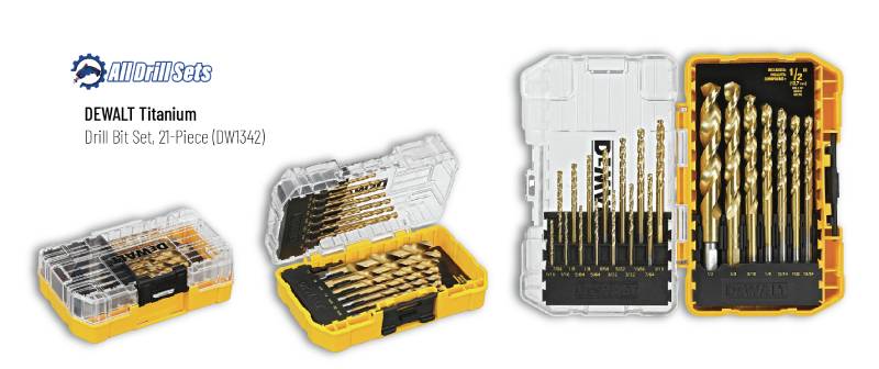 DeWALT DW1342 Titanium Drill Bit Set