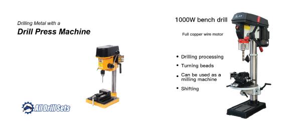Drilling Metal with a Drill Press Machine